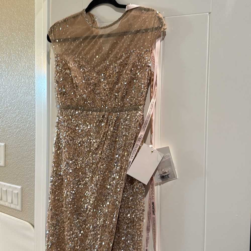 Mac Duggal Gown Nude - Picture 5 of 10